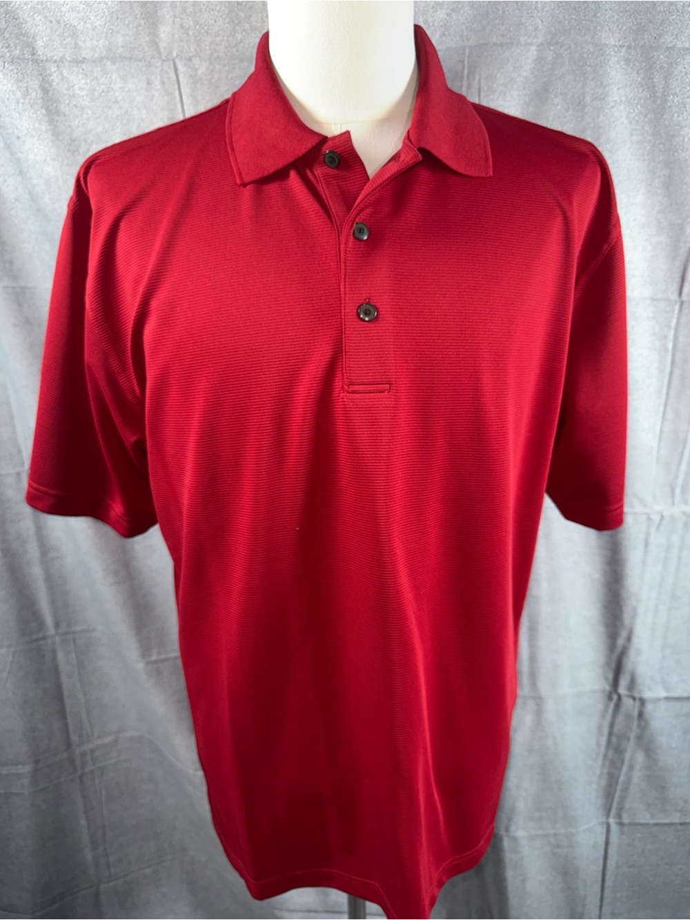 2349-Grand Slam Men's Red Short-Sleeve Polo
